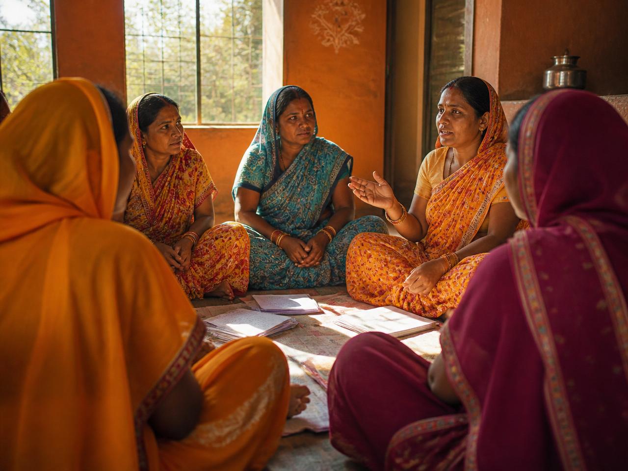 Women's community meeting — CSR capacity building